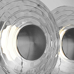 Бра из трех стеклянных фактурных дисков Eyepiece варинант исполнения - 6 | Loft Concept в Казани