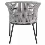 Кресло с декоративным плетением на спинке и подлокотниках Armchair Weaving варинант исполнения - 4 | Loft Concept в Казани