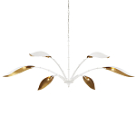 Люстра белая с плафонами в виде лепестков Delicate Flower варинант исполнения - 3 | Loft Concept в Казани