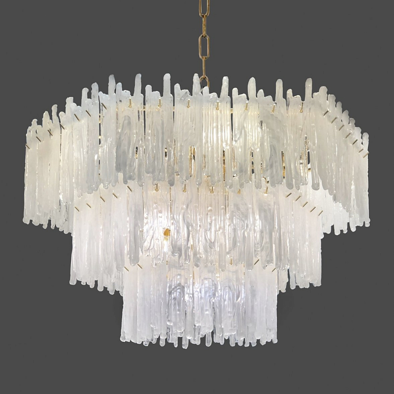 Люстра Snow Queen Chandelier Золотой Белый в Казани | Loft Concept 