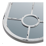 Зеркало-окно с арочным силуэтом в венецианском стиле Venetian White Mirror варинант исполнения - 2 | Loft Concept в Казани