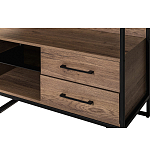 Стеллаж под TV в стиле лофт с открытыми полками и ящиками Urban Style Space варинант исполнения - 3 | Loft Concept в Казани