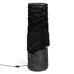 Напольная лампа черная с текстильными элементами "ЯРВИ" варинант исполнения - 8 | Loft Concept в Казани