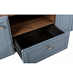 ТВ-тумба серая из массива бука с 2-мя дверками и ящиком Wenge Light варинант исполнения - 6 | Loft Concept в Казани