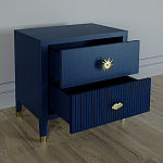 Тумба прикроватная с двумя ящиками Elsa Dreams Blue варинант исполнения - 2 | Loft Concept в Казани