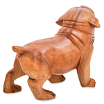 Статуэтка деревянная в виде собаки Balinese Dog варинант исполнения - 2 | Loft Concept в Казани
