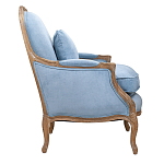 Кресло Ava Classical Armchair light blue velour варинант исполнения - 2 | Loft Concept в Казани