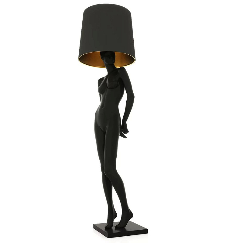 Лампа MANNEQUIN LAMP с абажуром женственность в деталях Глянцевый черный Черный матовый Глянцевый белый Белый матовый Серый Золотой Красный Шампань в Казани | Loft Concept 