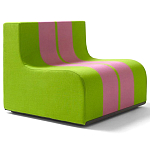 Дизайнерское кресло зеленое Poltronova Sofo Verosa Green Pink Armchair варинант исполнения - 1 | Loft Concept в Казани