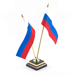 Флагшток из малахита и бронзы с позолотой Stone Flagpole варинант исполнения - 2 | Loft Concept в Казани