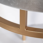 Столик журнальный серебристый с круглой столешницей Showing Refinement варинант исполнения - 2 | Loft Concept в Казани