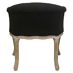 Кресло низкое в стиле прованс Louis French Armchair black flax варинант исполнения - 2 | Loft Concept в Казани