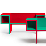 Дизайнерская разноцветная скамья Canton Bench варинант исполнения - 2 | Loft Concept в Казани