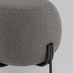 Пуф в ткани букле темно-серого цвета Pikelet варинант исполнения - 3 | Loft Concept в Казани