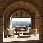 Дизайнерский уличный диван из массива дерева BOBOLI Sofa варинант исполнения - 2 | Loft Concept в Казани