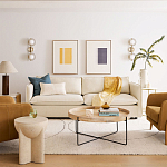 Журнальный стол с круглой деревянной столешницей Urban Style Space варинант исполнения - 4 | Loft Concept в Казани