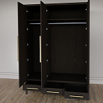 Большой Шкаф Primo Темный орех с 3 дверьми и 3 выдвижными ящиками варинант исполнения - 9 | Loft Concept в Казани