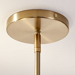 Люстра круглая с 2-мя металлическими абажурами Andromeda варинант исполнения - 5 | Loft Concept в Казани