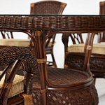 Комплект обеденный из ротанга Eloise grand варинант исполнения - 13 | Loft Concept в Казани