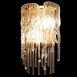 Бра с эффектом стекающего стекла и прозрачными трубками Textured Glass варинант исполнения - 5 | Loft Concept в Казани