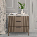 Комод коричневый с 3-мя ящиками на 4-х ножках Harper Line варинант исполнения - 1 | Loft Concept в Казани