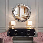 Настольная лампа с кремовым абажуром на граненном основании Crystal Facets варинант исполнения - 2 | Loft Concept в Казани