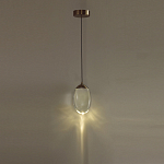 Подвесной светильник с плафоном в форме капли Crystal Transparent Drop варинант исполнения - 5 | Loft Concept в Казани