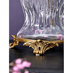 Ваза прозрачная с бронзовыми ручками в виде ангелов Eden Garden варинант исполнения - 5 | Loft Concept в Казани