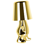 Настольная лампа фигурная золотого цвета с гладким абажуром Высота 19 см Sophia варинант исполнения - 4 | Loft Concept в Казани