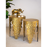 Столик дизайнерский Copper streaks варинант исполнения - 8 | Loft Concept в Казани