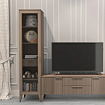 Витрина левая 1-дверная с ящиком и 5-ю полками Harper Line варинант исполнения - 3 | Loft Concept в Казани