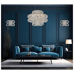 Люстра круглая с россыпью хрусталя Perfection of Diamonds варинант исполнения - 3 | Loft Concept в Казани