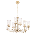 Люстра с 9-ю цилиндрическими стеклянными плафонами Jeanette варинант исполнения - 2 | Loft Concept в Казани