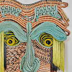 Арт-Объект из нитей Абстрактный портрет Joana Schneider  варинант исполнения - 1 | Loft Concept в Казани