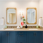 Зеркало прямоугольной металлической рамой с эффектом состаривания Accommodation варинант исполнения - 1 | Loft Concept в Казани