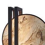 Бра из двух каменных дисков в металлической раме Constellation варинант исполнения - 2 | Loft Concept в Казани