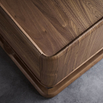 Прикроватный деревянный столик с 2-мя ящиками Moon Walnut Furniture варинант исполнения - 4 | Loft Concept в Казани