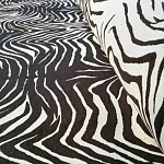 Мебельная ткань Шенилл черно-белый принт 140 см T3-1 варинант исполнения - 2 | Loft Concept в Казани