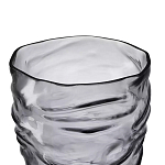 Ваза стеклянная фактурная Crumpled Vase 25,3 см варинант исполнения - 2 | Loft Concept в Казани