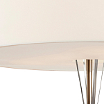 Люстра круглая с белым тканевым абажуром  White Light Diffuser варинант исполнения - 2 | Loft Concept в Казани