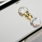 Тумбочка зеркальная с ящиком Mirror Chrome Cabinet варинант исполнения - 4 | Loft Concept в Казани