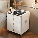 Умная прикроватная тумбочка c зарядкой для телефона Smart Furniture варинант исполнения - 1 | Loft Concept в Казани