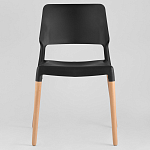 Пластиковый стул на ножках из массива бука Ferret Black 4 шт варинант исполнения - 2 | Loft Concept в Казани
