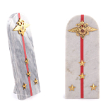 Сувенир Погон МВД из натурального камня мрамор Souvenir Epaulets варинант исполнения - 4 | Loft Concept в Казани