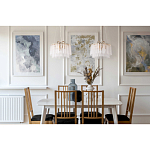 Люстра с подвесными рифлеными стеклянными трубками Nembus варинант исполнения - 23 | Loft Concept в Казани