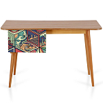 Письменный стол с принтом на ящиках Elise Desk варинант исполнения - 6 | Loft Concept в Казани