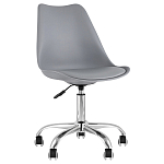 Офисный стул на металлическом основании EGGERY Grey пластик варинант исполнения - 1 | Loft Concept в Казани