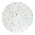 Столик с инкрустацией с перламутровым узором Dominic White варинант исполнения - 2 | Loft Concept в Казани