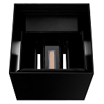 Уличный настенный светильник светодиодный формы куб черного цвета из металла Urban Minimalist варинант исполнения - 4 | Loft Concept в Казани