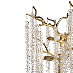 Лампа настольная со стеклянными подвесами цвет золото FAIRYTREE Light варинант исполнения - 2 | Loft Concept в Казани